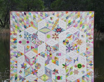 Bowie Stars *A Puzzle of Beautiful Blocks Quilt Design* By:  Jen Kingwell