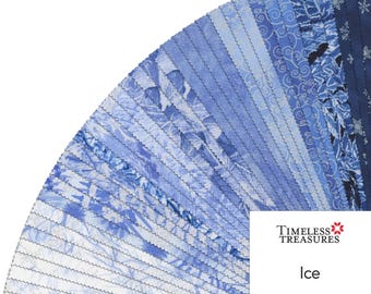 Ice * Jelly Roll / 2.5in Strips - 40 Strips* By: Timeless Treasures