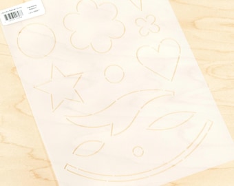 Harmony Stencil  *Plastic Template* From: Laundry Basket Quilts LBQ-0698-T