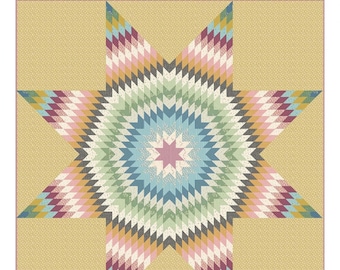 Solaris *Pieced Quilt Pattern* By: Edyta Sitar - Laundry Basket Quilts  LBQ-1502-P