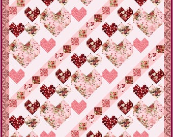 Cupid's Arrow *Quilt Kit* Fabrics + Pattern* By: Nicole DeCamp For Benartex Kanvas