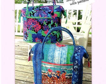 Poppins Bag *Sewing Pattern + Metal Stays  From: Aunties Two Patterns