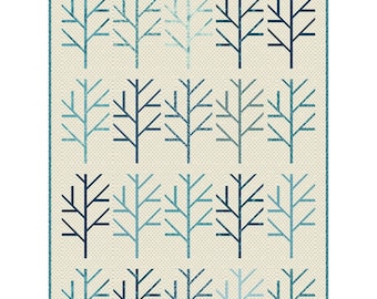 Blue Birch * Pieced Quilt Pattern" By: Edyta Sitar - Laundry Basket Quilts  LBQ-0749-P