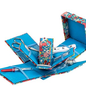 Victorian Style Sewing Box *Cosmo Flower* By Liberty Fabrics for Riley Blake