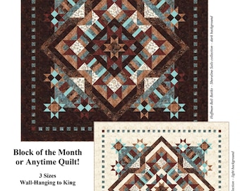 Glorious *A BOM or Anytime Quilt Pattern * 12 Different Colorways" By: Marilyn Foreman of Quilt Moments