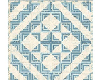 Log Cabin *Pieced Quilt Pattern With Multiple Different Layout Options* By: Edyta Sitar - Laundry Basket Quilts  LBQ-1891-P
