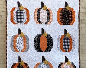 The Pumpkin Patch  *Fat Eighths and Fat Quarter Friendly Quilt Pattern* By:  Marcea Owen of Cotton Street Commons.