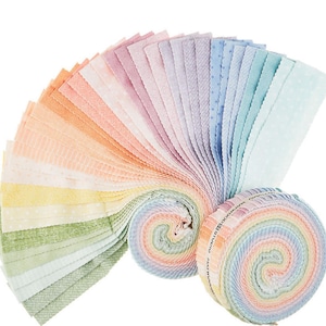 Little Lambies - Woolies Flannel Strips (2.5&quot; x 44&quot;) - 40 Pieces By: Bonnie Sullivan For Maywood Studio