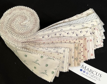 Pint Size Neutrals *Jelly Roll / 2.5" Strips - 40 Pieces* From: Carrie Quinn for Marcus Fabrics