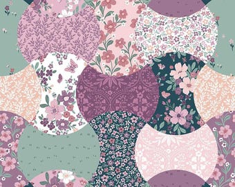Buds & Butterflies - Apple Core Cheater Print -  (Continuous Cut 1/2yd - 1yd) By: Riley Blake -Cayla Naylor