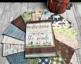 Lodge Life - Fat Quarter Bundle (17 Pieces + Panel) By: Deane Beesley For P&B Textiles