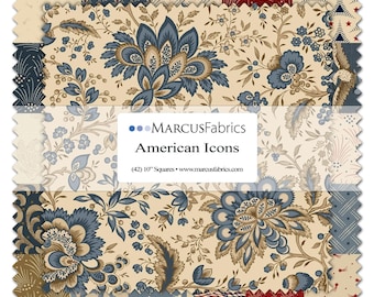 American Icon *Layer Cake (10x10) - 42 Pieces* Designer: Carrie Quinn for Marcus Fabrics