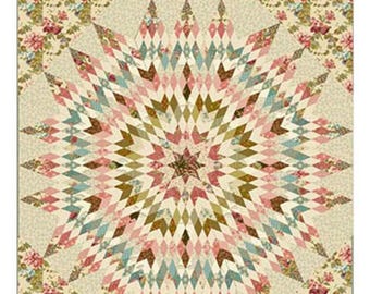 Amaryllis "Primrose" - Pieced Quilt Pattern By: Edyta Sitar  Laundry Basket Quilts LBQ-1353-P