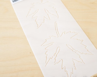 Maple Leaves Stencil  *Plastic Template* From: Laundry Basket Quilts LBQ-0433-T