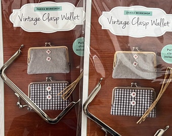 Vintage Clasp Wallet *Pattern + 1 Clasp Frame* Zakka Workshop