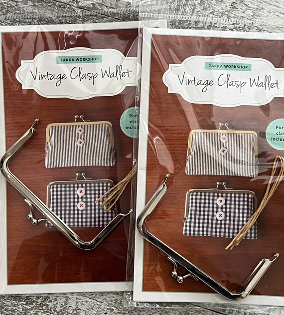 Metal clasp wallet outlet