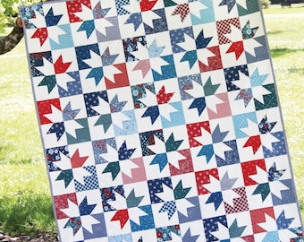 Gleam  *Layer Cake (10"x10") & Fat Quarter Friendly Quilt Pattern in 4 Sizes * From: Cluck Cluck Sew