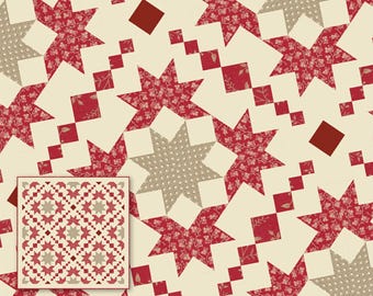 Chantilly *New Colorway! - Pieced Quilt Pattern*  Designed By Jocelyn Ueng For: It's Sew Emma