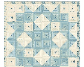 Pioneer Log Cabin *Pieced Quilt Pattern* By: Edyta Sitar - Laundry Basket Quilts  LBQ-1299-P