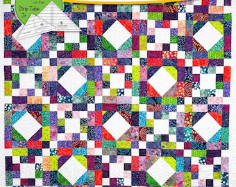 Diamond Party * A Strip Club Pattern for 2-1/2" Strips*Quilt Pattern* By: Daniela Stout For Cozy Quilt Designs