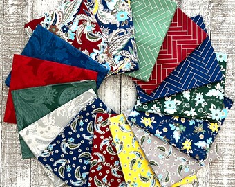 Winter Paisley Collections *Fat Quarter Bundle - 15 Pieces* From: Camelot Fabrics