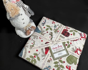 Holly Jolly Flannel *Layer Cake (10x10) - 42 Pieces*  By: Bonnie Sullivan For Maywood Studio