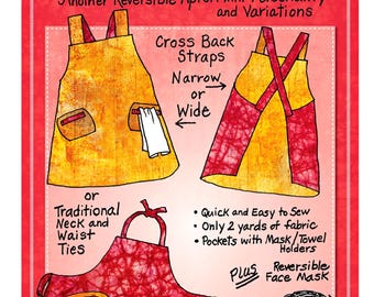 Viola Apron Pattern *Cross Back Straps*  From: Mary Mulari Designs  MP15