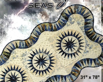 Stormy Seas Table Runner *Foundation Paper Piecing Pattern & Papers* By: Judy Niemeyer Quilting - Quiltworx