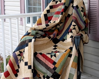 Roscoe* Log Cabin Quilt Pattern* From: Emily McGlothien of The Little Red Hen