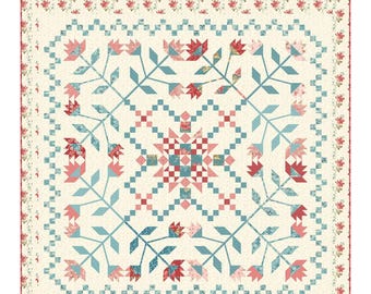 Carol *Pieced & Applique Quilt Pattern*   By: Edyta Sitar - For Laundry Basket Quilts   LBQ-1783-P