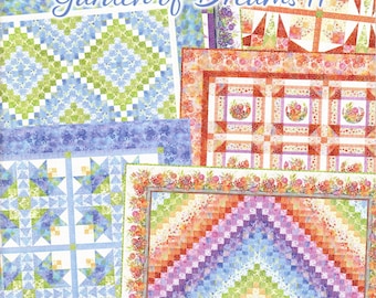 Garden of Dreams II - 6 Beautiful Quilt Projects Featuring: In The Beginning Fabrics By-Gray Sky Studio / Jason Yenter