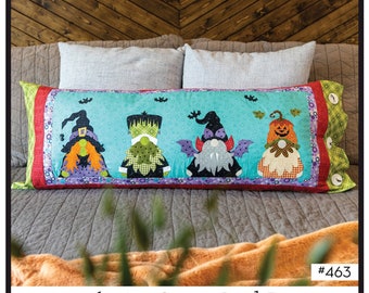 Spooky Time Gnomes Bench Pillow *Décor Project Pattern* From: The Whole Country Caboodle