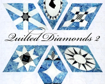 Quilted Diamonds 2 * Jane Austen Inspired Quilt Book + 2 Hour Lesson on DVD Included*  By: Linda Franz