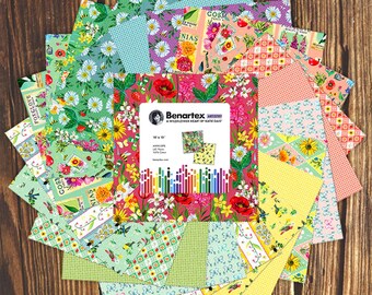 A Wildflower Heart *Layer Cake (10x10) - 42 Pieces* By Katie Daisy - Benartex