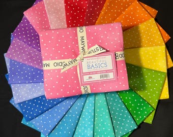 Beautiful Basics - Radiant  *Fat Quarter Bundle - 20 Pieces* From: Maywood Studio FQ-MASBB RADI