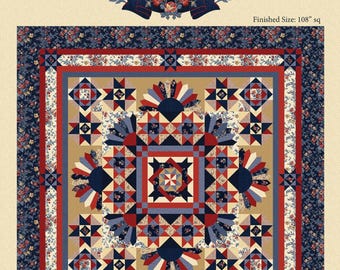 Victory Garden - A Patriotic Dresden Quilt Pattern By: Wing and a Prayer   WP230