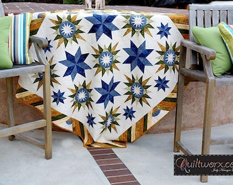 Constellations  **Foundation Papers Only** Pattern Found in "Geese Migrations" book By: Judy Niemeyer Quilting- Quiltworx