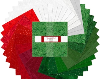 Yuletide Frost - 10 Karat Gems *Layer Cake (10x10) - 42 Pieces* From: Wilmington Prints