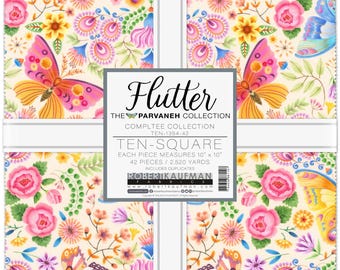 Flutter * Layer Cake (10x10) - 42 Pieces By:   Pimlada Phuapradit for Robert Kaufman
