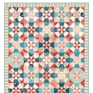 Prism *Pieced Quilt Pattern*   By: Edyta Sitar - For Laundry Basket Quilts   LBQ-1786-P