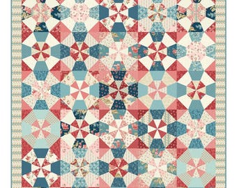 Prism *Pieced Quilt Pattern*   By: Edyta Sitar - For Laundry Basket Quilts   LBQ-1786-P