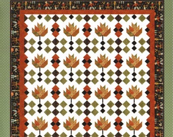Raking Leaves *Pieced Quilt Pattern* By: La Vonne Jackson of Sew-N-Quilt for Riley Blake