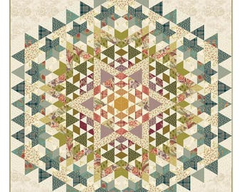Scrappy Star *Pieced Quilt Pattern*     By: Edyta Sitar - Laundry Basket Quilts  LBQ-1521-P