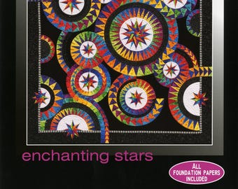 Enchanting Stars *Foundation Paper Piecing Quilt Pattern* By: Jacqueline De Jonge of BeColorful