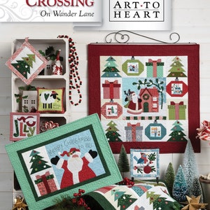 Mistletoe Crossing On Wander lane- Block 12 *Quilt & Sewing Projects Pattern* By: Nancy Halvorsen - Art to Heart