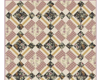 Bird Cage *Featuring English Garden *Pieced Quilt Pattern By: Edyta Sitar of Laundry Basket Quilts LBQ-1433-P