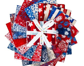Let Freedom Reign *Batik - Fat Quarter Bundle - 21 Pieces*  By RBD Designers for Riley Blake