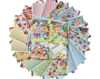 Garden Tea *Fat Quarter Bundle - 18 Pieces*  By Nicole DeCamp for Benartex