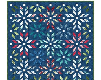 Snowdrops - *Strip Friendly* Pieced Quilt Pattern By: Shelley Cavanna of Cora's Quilts  #2305