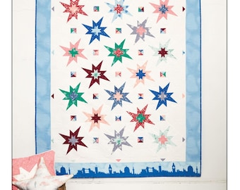 Second Star *Pieced Quilt Pattern - Fat Eighth Friendly* By: Knot + Thread Designs